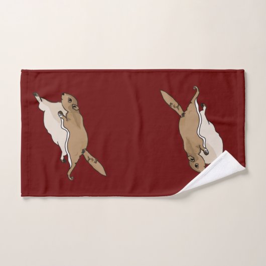 Vliegende eekhoorn bad handdoek (Handdoek)