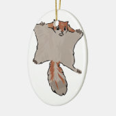 Vliegende eekhoorn keramisch ornament (Links)