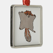 Vliegende eekhoorn metalen ornament (Rechts)