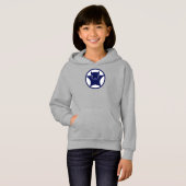 Vliegende eekhoorns Mode Hoodie (blauw) (Voorkant volledig)