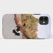 vliegende eend boven water foto Case-Mate iPhone case (Achterkant (horizontaal))