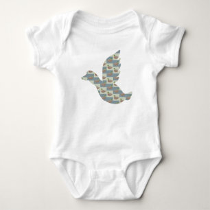 Vliegende eend met Mallard Duck Diagonaal Patroon Romper