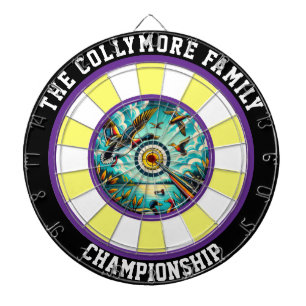 Vliegende eenden rustieke muur decor dartbord