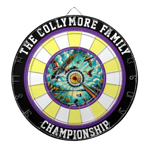 Vliegende eenden rustieke muur decor dartbord (Voorkant)