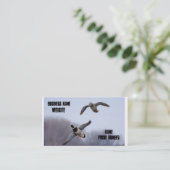 Vliegende eenden visitekaartje (Staand voorkant)