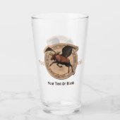 vliegende eland Aviation Patch Glas (Achterkant)