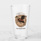 vliegende eland Aviation Patch Glas (Voorkant)