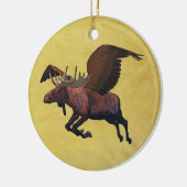 Vliegende Eland Keramisch Ornament (Links)