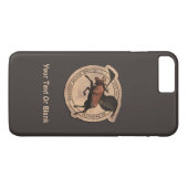 Vliegende Eland Luchtvaartpatch Case-Mate iPhone Case (Achterkant (Horizontaal))