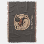 Vliegende Eland Luchtvaartpatch Deken (Voorkant Verticaal)