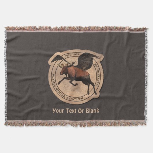 Vliegende Eland Luchtvaartpatch Deken (Voorkant)
