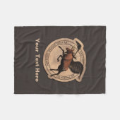 Vliegende Eland Luchtvaartpatch Fleece Deken (Voorkant (Horizontaal))