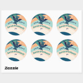 Vliegende engel kachel Kerstmis uit de keuken van Ronde Sticker (Vel)