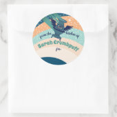 Vliegende engel kachel Kerstmis uit de keuken van Ronde Sticker (Tas)