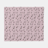 Vliegende flaimingos Fleece Blanket (droesroze) Deken (Voorkant (Horizontaal))
