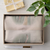 Vliegende Flamingo Bird Ephemera Decoupage Tissuepapier (Geschenk)