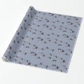 Vliegende Flamingo's Inpakpapier (Uitgerold)