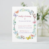 Vliegende flora baby, aangepast kaart (Staand voorkant)