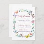 Vliegende flora baby, aangepast kaart (Voorkant / Achterkant)