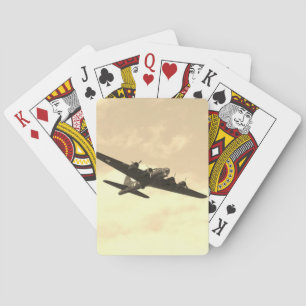 Vliegende Fortress in vlucht Pokerkaarten