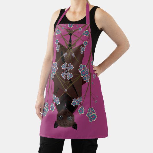 Vliegende Fox Boysenberry Middelgroot Schort (Insitu)