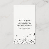 vliegende gans | Zwerm vogels Visitekaartje (Achterkant)