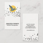 vliegende gans | Zwerm vogels Visitekaartje (Voorkant / Achterkant)