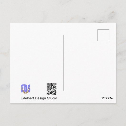 Vliegende ganzen Cust. Een leuk dag Briefkaart (Achterkant)