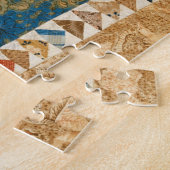 Vliegende ganzenkantel legpuzzel (Zijkant)