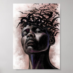 Vliegende Gedachten - Herinneringen Poster Print -