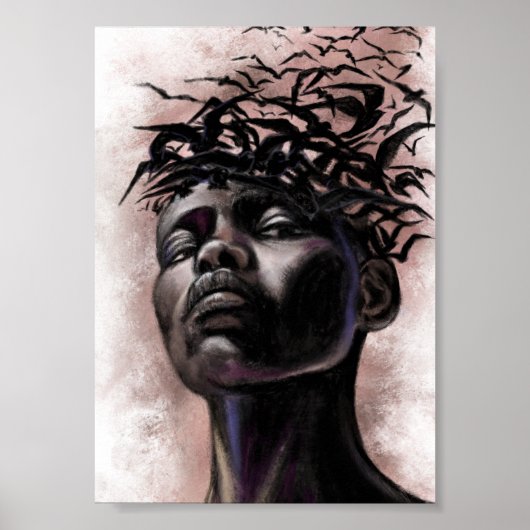 Vliegende Gedachten - Herinneringen Poster Print - (Voorkant)