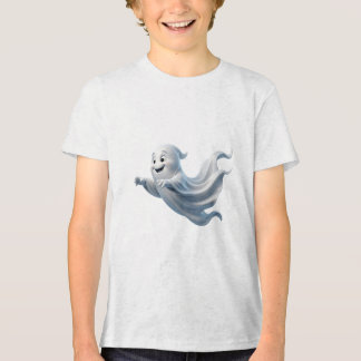 Vliegende Geest Schattig Griezelig Halloween-ontwe Tri-Blend Shirt