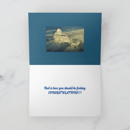 VLIEGENDE GEFELICITEERD KAART (Binnen)