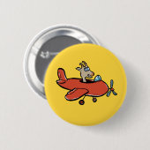 vliegende geit ronde button 5,7 cm (Voorkant /achterkant)