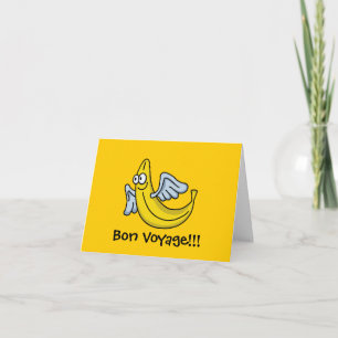 Vliegende gele banaan kaart