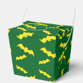 Vliegende Gele Halloween Vleermuizen Bedankdoosjes (Voorkant)