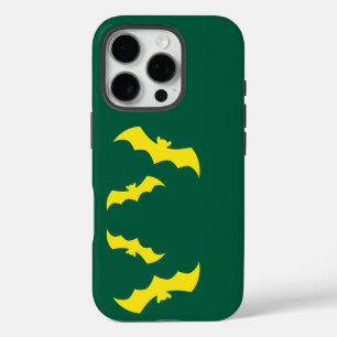 Vliegende Gele Halloween Vleermuizen iPhone 16 Pro Hoesje