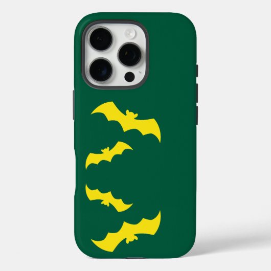 Vliegende Gele Halloween Vleermuizen Case-Mate iPhone Case (Achterkant)
