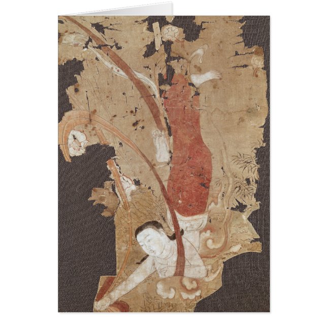 Vliegende genie of, Apsaras, uit Dunhuang (Voorkant)