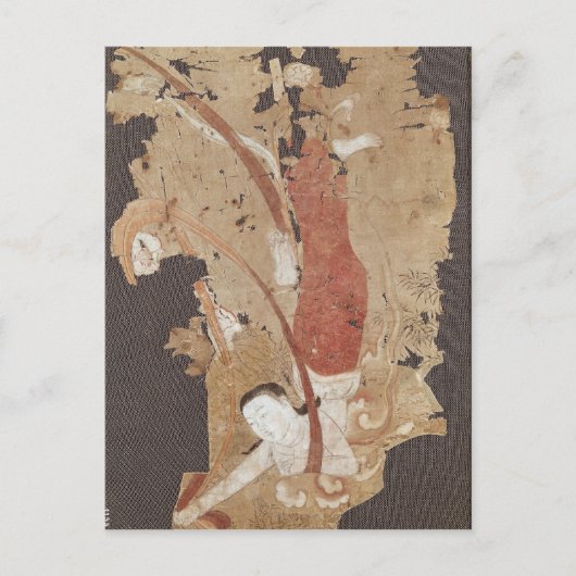Vliegende genie of Apsaras uit Dunhuang Briefkaart (Voorkant)