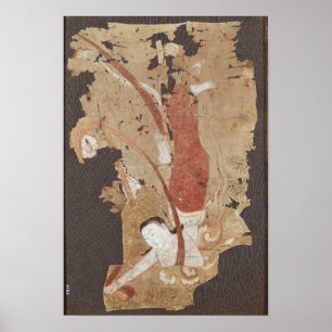 Vliegende genie of Apsaras uit Dunhuang Poster
