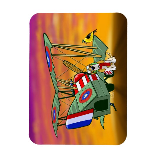 vliegende gezicht magneet (Verticaal)