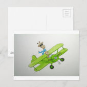 Vliegende Giraffe Briefkaart (Voorkant / Achterkant)
