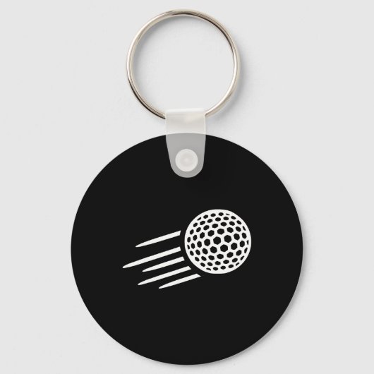 Vliegende golfbal sleutelhanger (Voorkant)