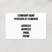 Vliegende gouden adelaar visitekaartje (Achterkant)