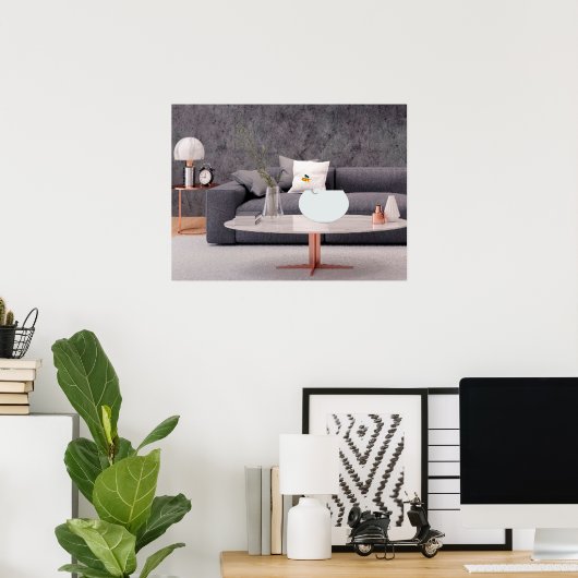 Vliegende goudvis poster (Thuiskantoor)