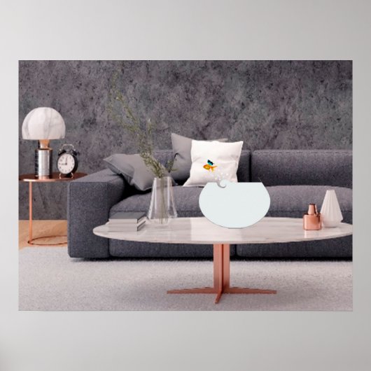 Vliegende goudvis poster (Voorkant)