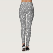 Vliegende grillige vogelpatronen leggings (Achterkant)
