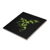 Vliegende Groene Draak Tegeltje (Zijkant)