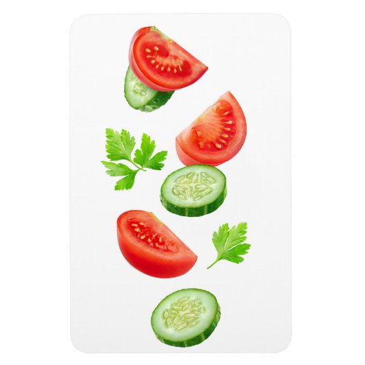 Vliegende groenten magneet (Verticaal)